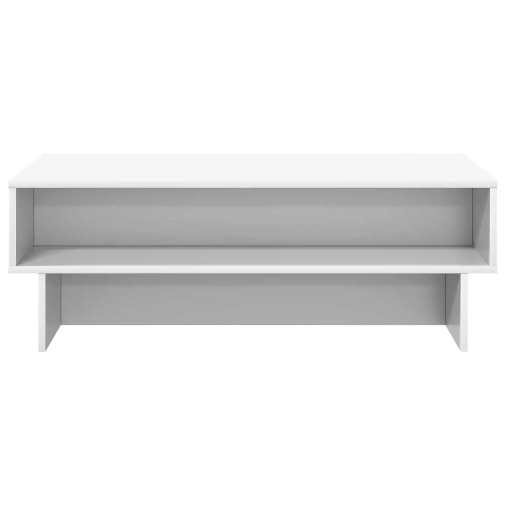 Tavolino da salotto | Tavolino da caff¨¨ | Tavolino da Soggiorno Bianco 100 x 46 x 35 cm Legno multistrato