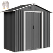 Capanno da giardino in metallo ¨C zephmum ¨C grigio antracite 194x107x191 cm