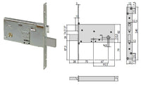 CISA SERRATURA 57313-73 INF. D.MAPPA X FASCE X FERRO