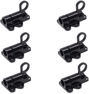 Set di 6 Anelli di Chiusura per Porte Bagno in Alluminio - Incluso Chiavistello e Anello di Blocco - Accessori di Sicurezza per Bagno