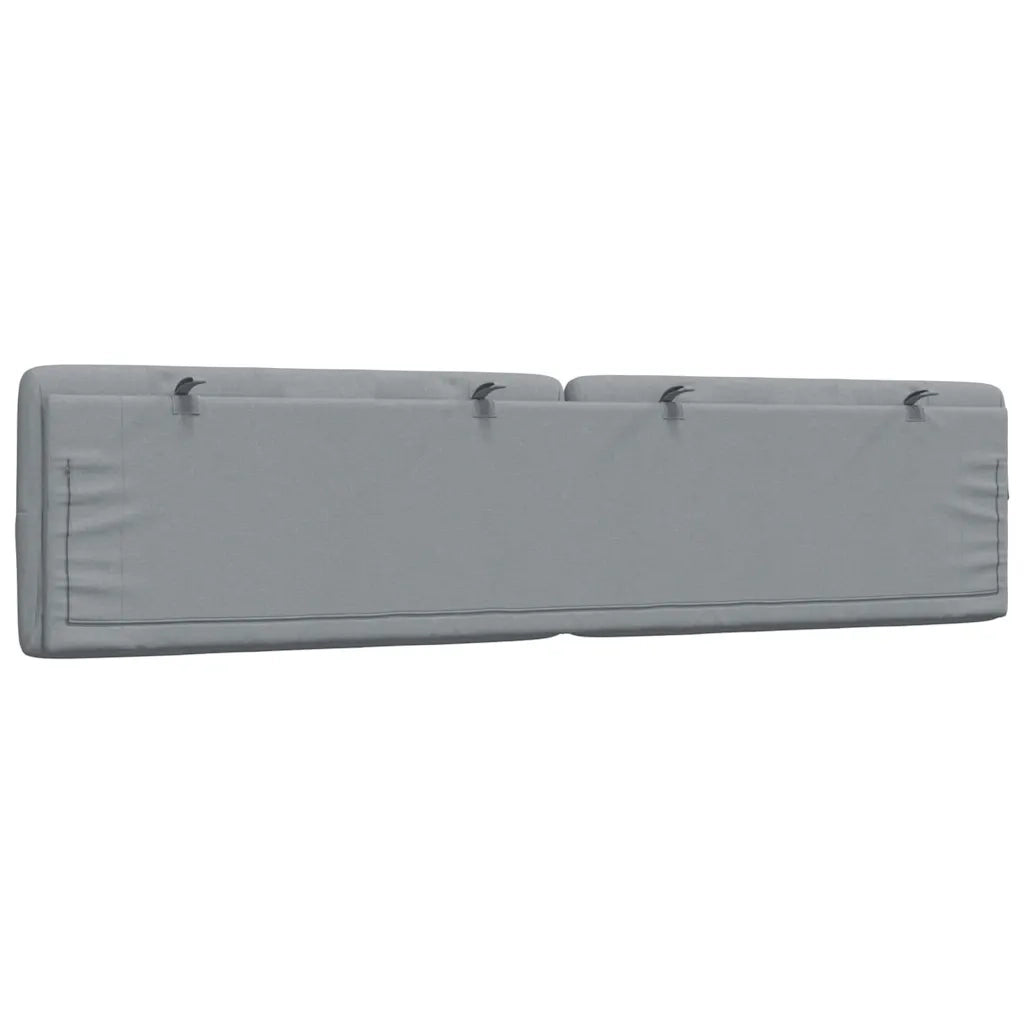Cuscino Testiera-Cuscino per Testiera Grigio Chiaro 200 cm in Tessuto