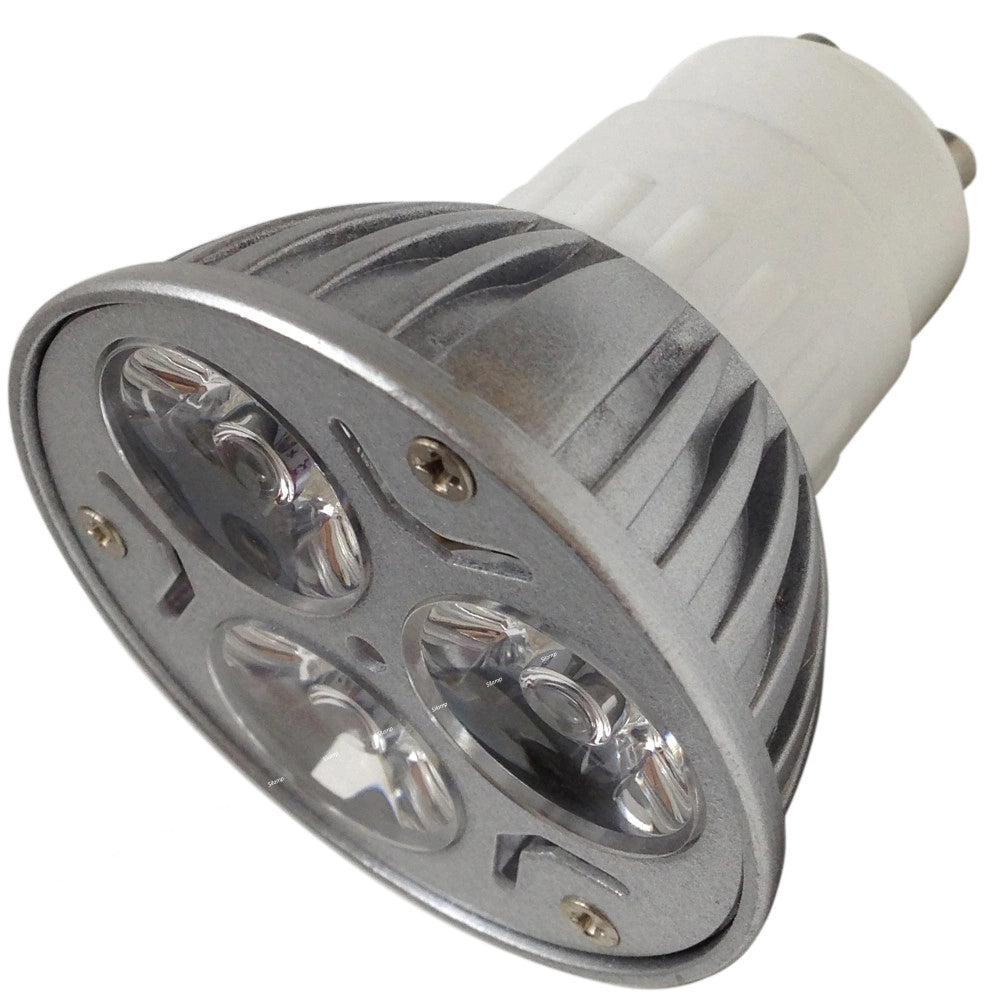 Trade Shop - Coppia Lampadina Faretto 3 Led 3w Attacco Gu10 Bianco Puro Power Led Casa -