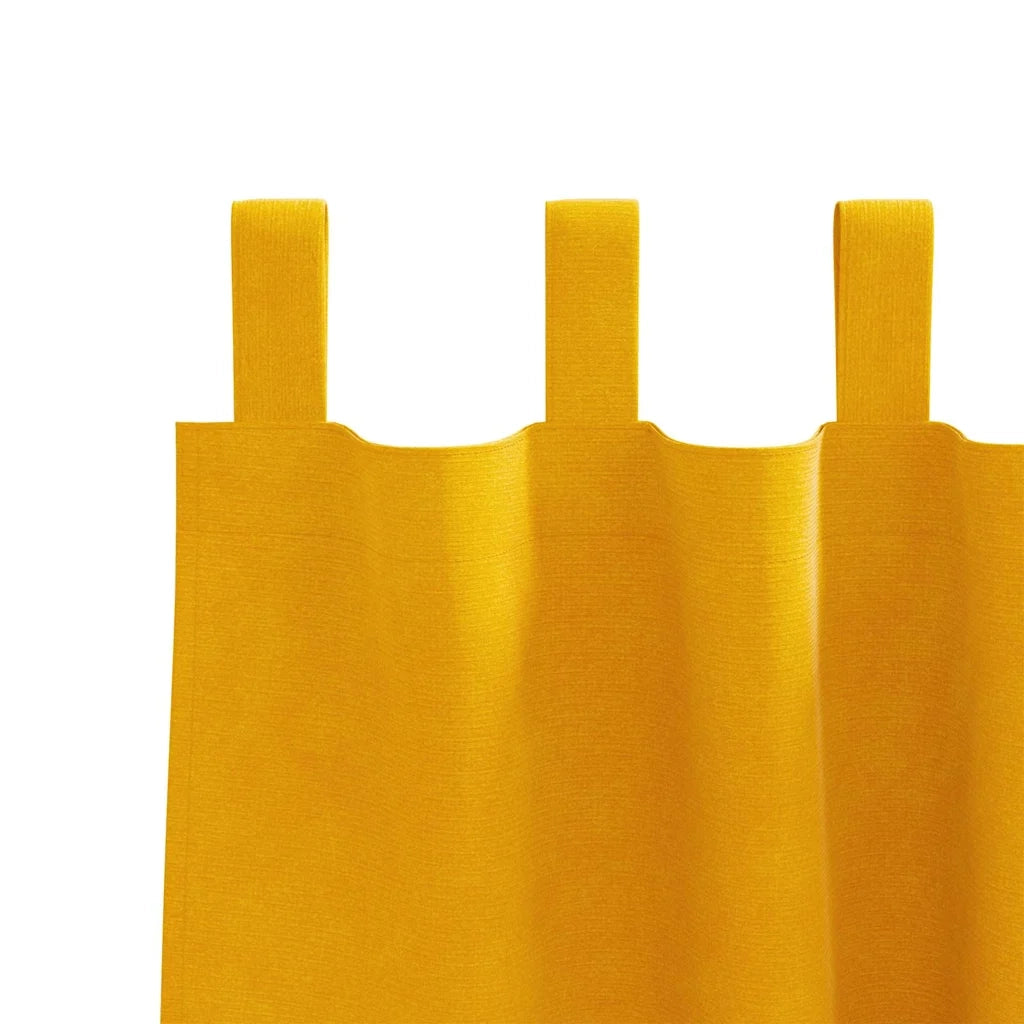 Tende oscuranti 2 pcs Giallo senape 140 x 140 cm Velluto 4107278