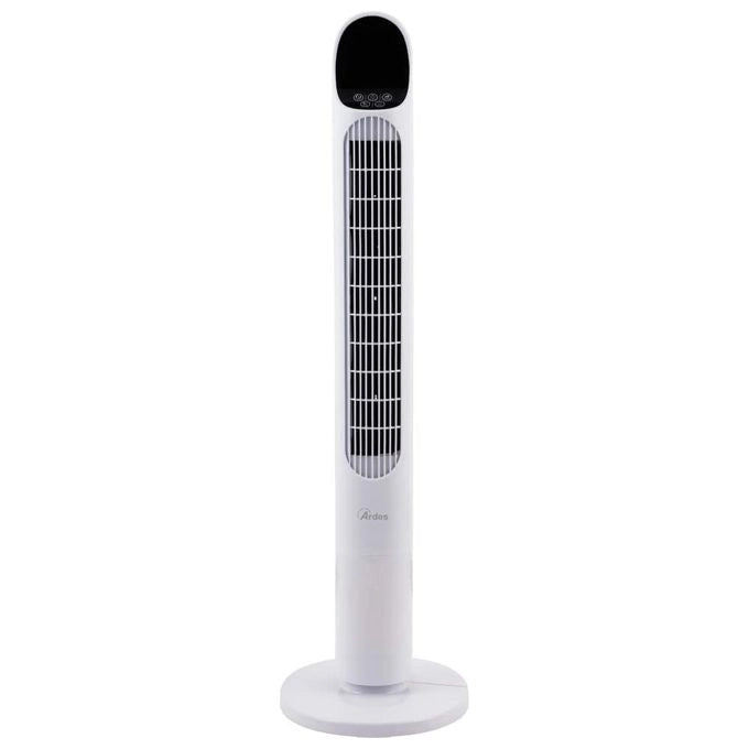 Ardes AR5T1000 Ventilatore a Torre Alta 100cm con Telecomando Timer e 3 Velocita' Oscillazione Automatica Bianco