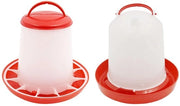 Dispensatore automatico alimentare 1,5 kg - Bacetto per cibo 1,5 l - Design professionale - Dispensatore automatico per alimenti - Maniglia - Bacetto trasparente per pulcini - Bacetto per alimenti