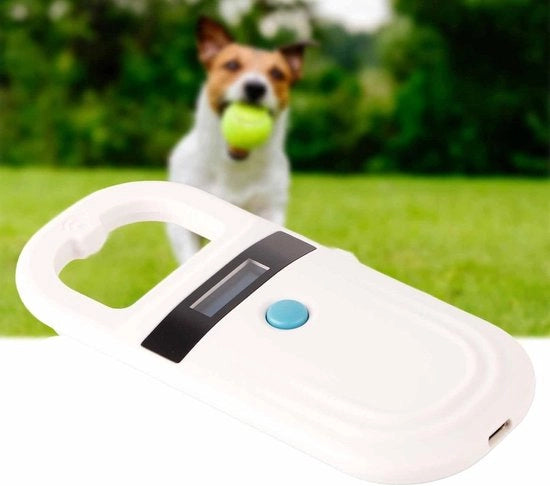 Scanner RFID Portatile con Display per Animali - Lettore RFID per Cani e Gatti con Display 134,2 kHz 125 kHz
