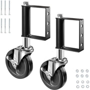Porte scorrevoli 100mm - Pieghevoli pesanti con ruote in gomma - Ruote assorbenti shock - Braccio universale - Capacità di carico 125 kg - 2 pezzi - Ruote per porte
