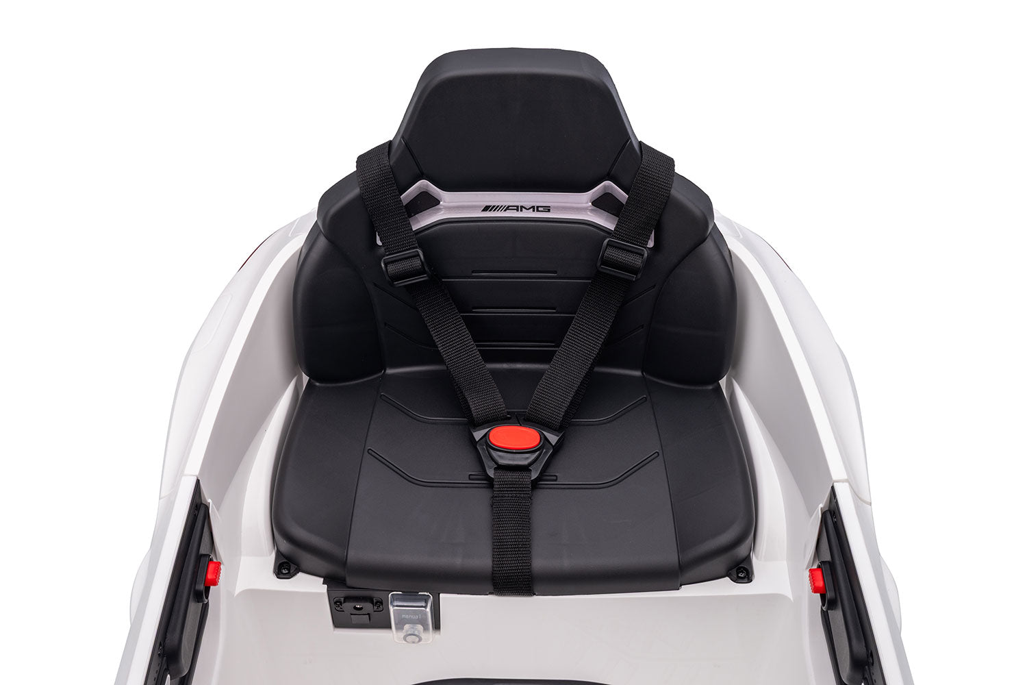 Macchina Elettrica per Bambini 12V Licenza Ufficiale Mercedes CLE53 Sedile in Pelle Bianco