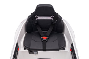 Macchina Elettrica per Bambini 12V Licenza Ufficiale Mercedes CLE53 Sedile in Pelle Bianco