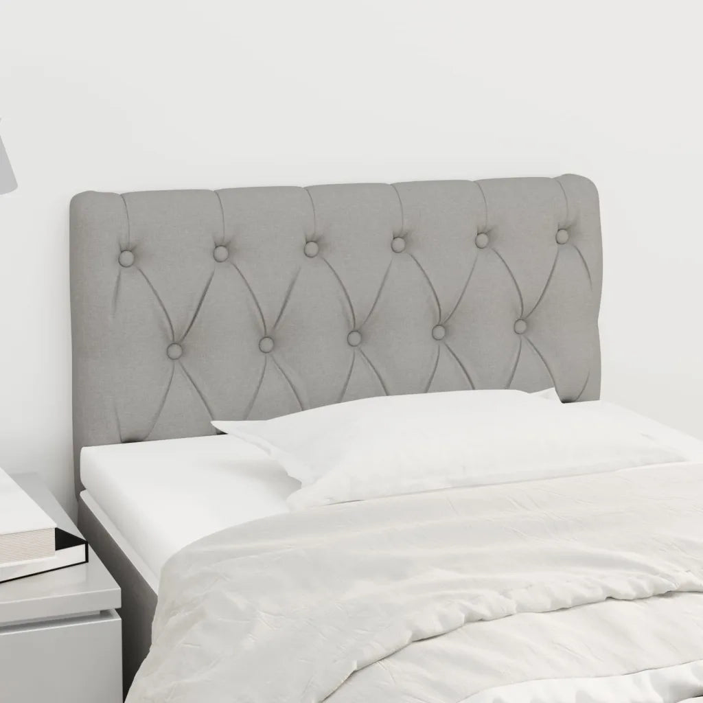 Testiera Grigio Chiaro 80x7x78/88 cm in Tessuto