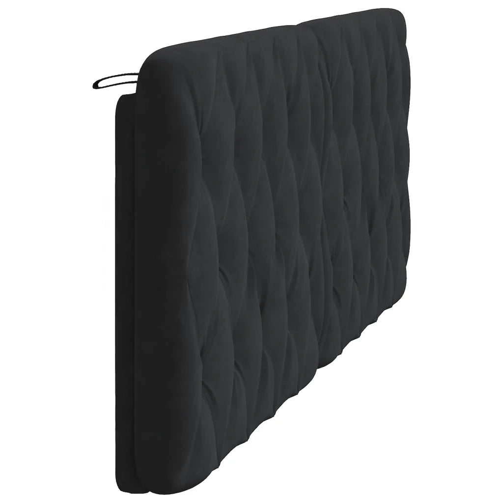 Cuscino Testiera Nero 200 cm in Velluto 374749