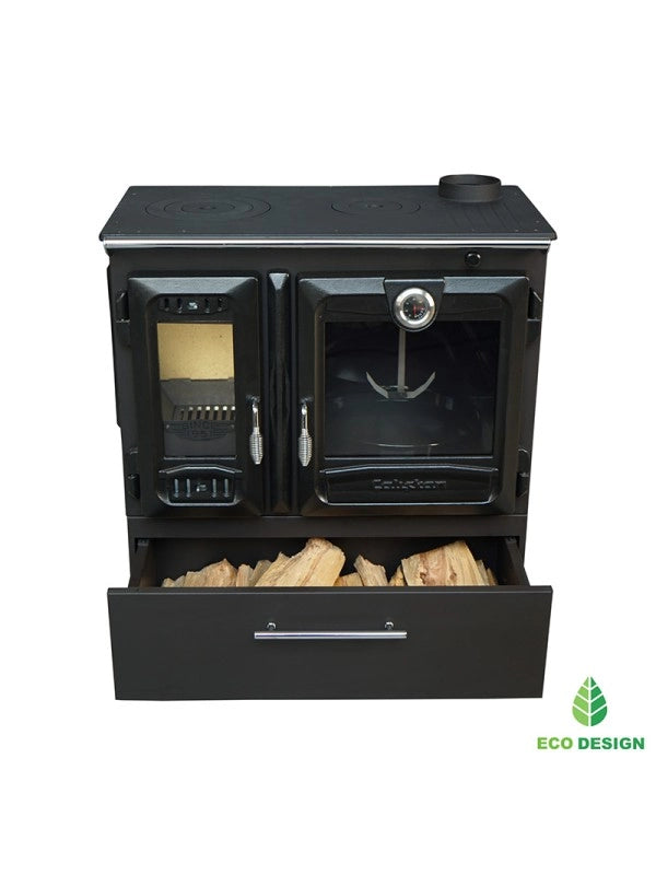 Stufa a legna indipendente con forno - 216  3D Box
