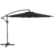 Ombrellone da giardino pieghevole ottagonale ¨C zephmum ¨C diametro 3 m nero