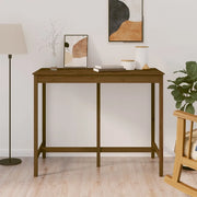 Tavolo da Bar Ambra 140x80x110 cm in Legno Massello di Pino 822160
