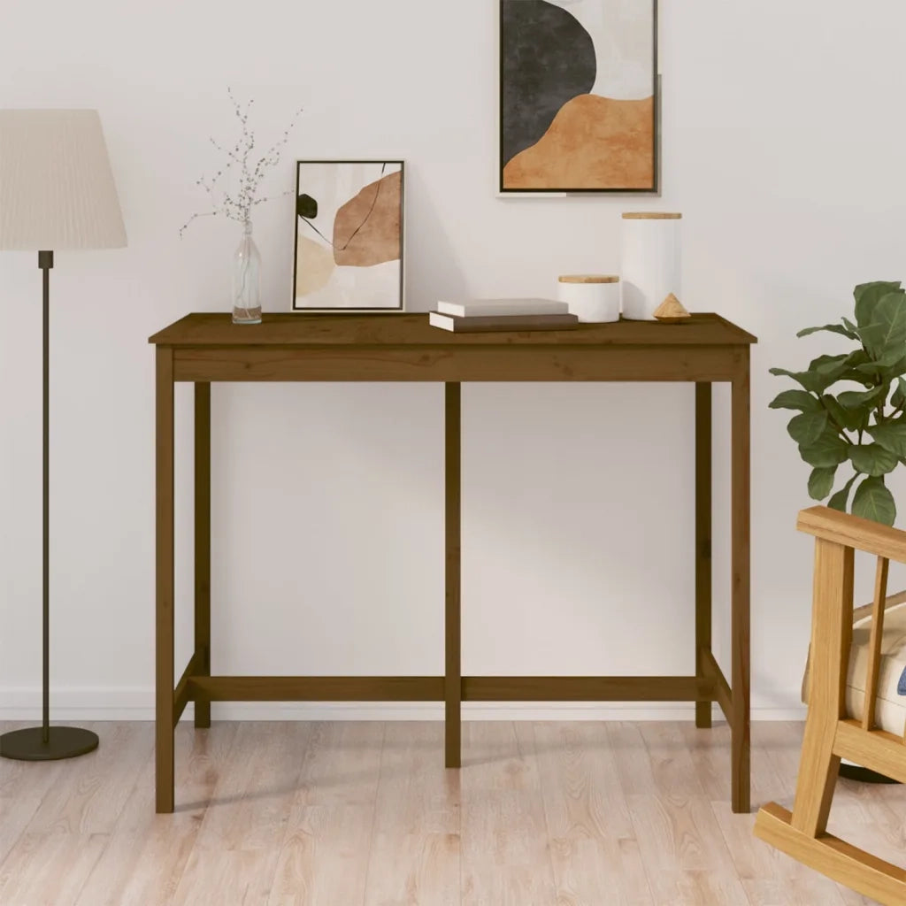 Tavolo da Bar Ambra 140x80x110 cm in Legno Massello di Pino 822160