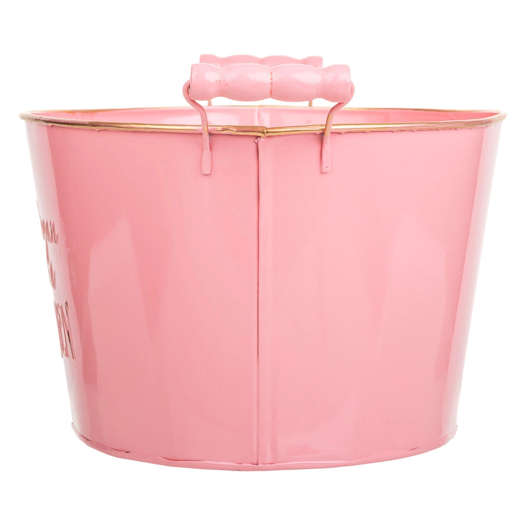 Lavabo metallo rosa 38/33,5x24,5x16,5/19h b:28x19,5