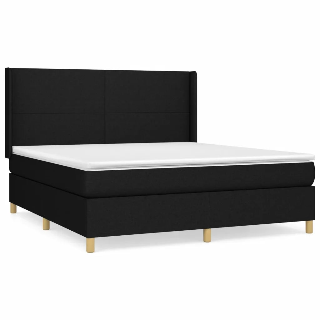 Giroletto a Molle con Materasso Nero 160x200 cm in Tessutocod mxl 98634