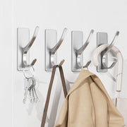 Ganci per Appendere - Adesivo Extra Forte 6kg (Max) - Gancio per la Porta per Asciugamano - Cappotto - Cappello - Chiave - Materiale RVS Pesi Elevati - Attacchi Autoadesivi per la Parete per la Stanza da Bagno Docce