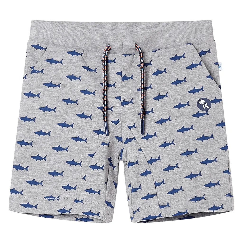 Pantaloncini per Bambini con Coulisse Grigio Chiaro MÃ©lange 116cod mxl 116388