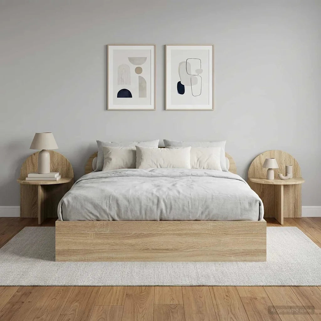 Comodino 2 pcs Rovere Sonoma 40 x 35,5 x 45,5 cm