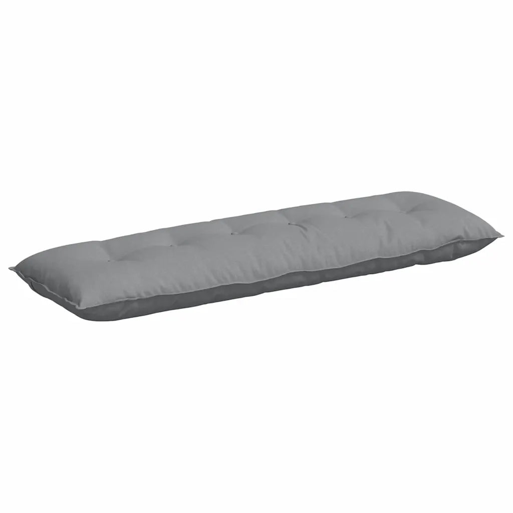 Cuscino per Schiena Grigio chiaro 160 x 19 x 50 cm Tessuto