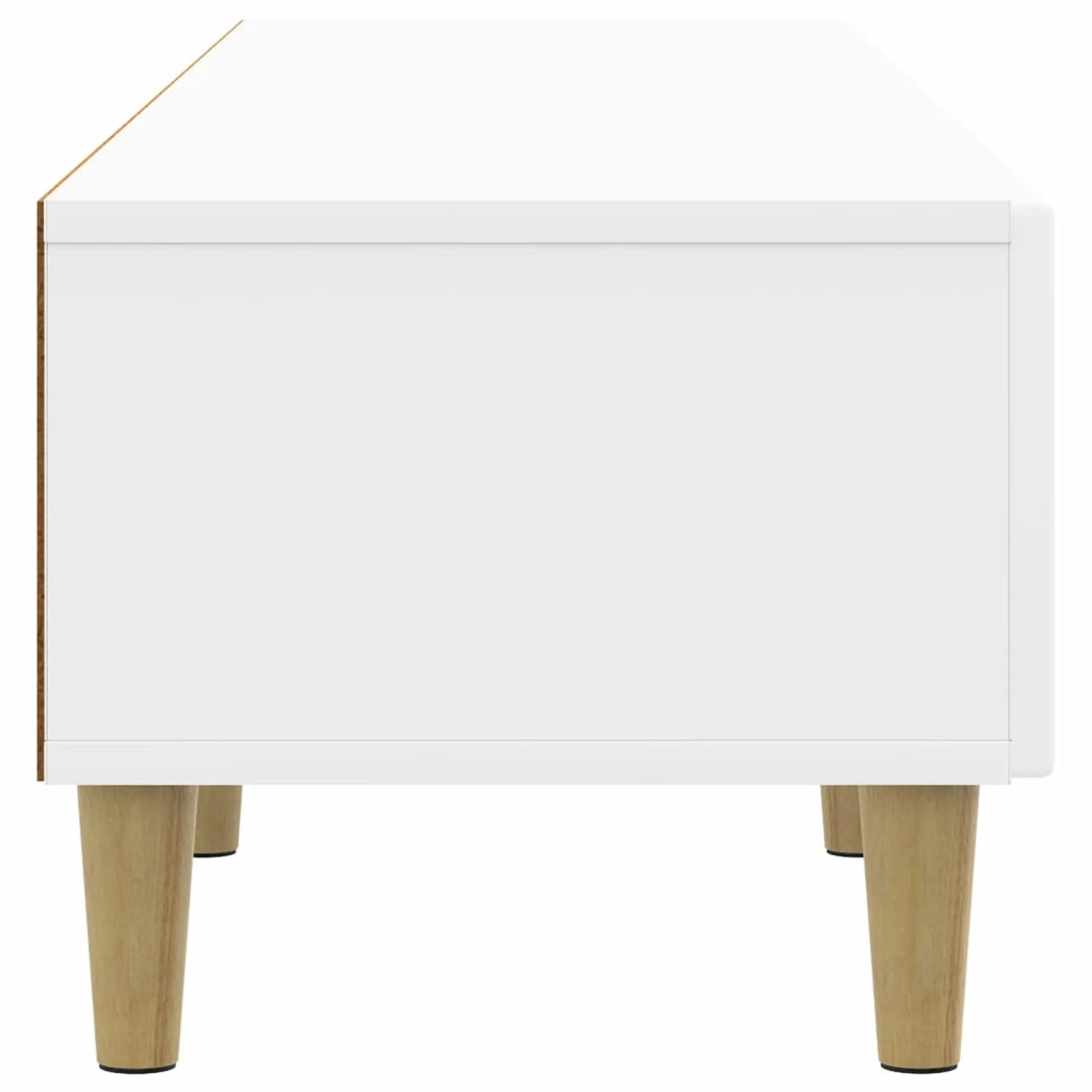 Mobile TV Bianco Lucido 147 x 34,5 x 30 cm Legno ingegnerizzato 894709