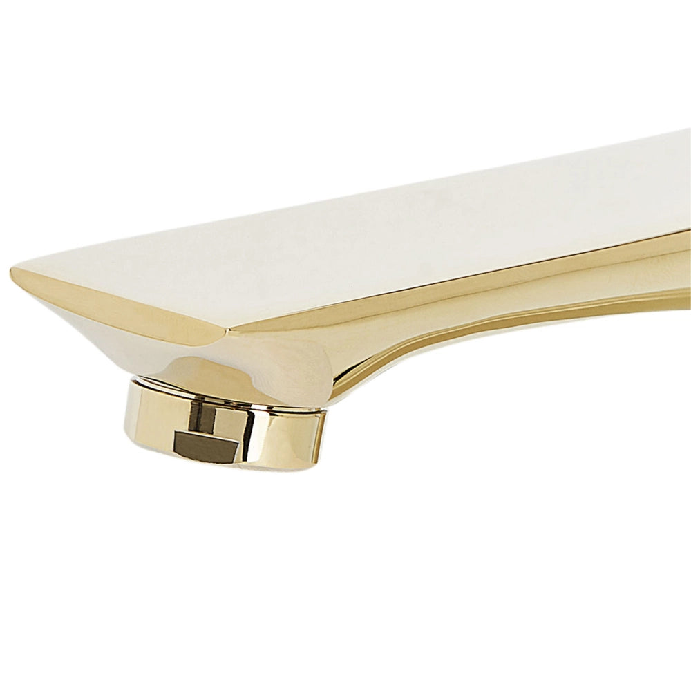 Miscelatore Lavabo Bocca Piatta Monocomando Ottone dorato moderno