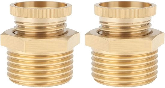 Afvoerklep in doppio esemplare - PT3/8" - Buitendraad in rame - 16,5 mm Schroefdraad - Corrosione resistente - per compressori ad aria - Valvola di scarico