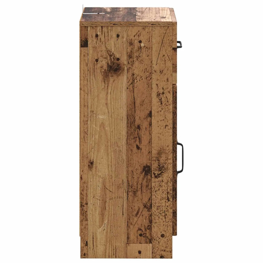 Mobiletto da Bagno UTRECHT Legno antico 30 x 31 x 77 cm 897713