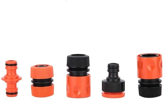 Connettore per irrigazione giardino G1/2 - 5 pezzi - Design sicuro - Materiale PP/ABS - Connettore per irrigazione - Connettore per tubi di irrigazione