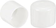 Stoppi in gomma, 10 pezzi, 36 mm, con vinile bianco, per tubi di plastica, cancelli, pali di recinzione, mobili.