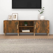 Mobile Porta TV-Mobile per TV-Credenza TV Rovere Fumo 150x30x50 cm in Legno Multistrato 497538