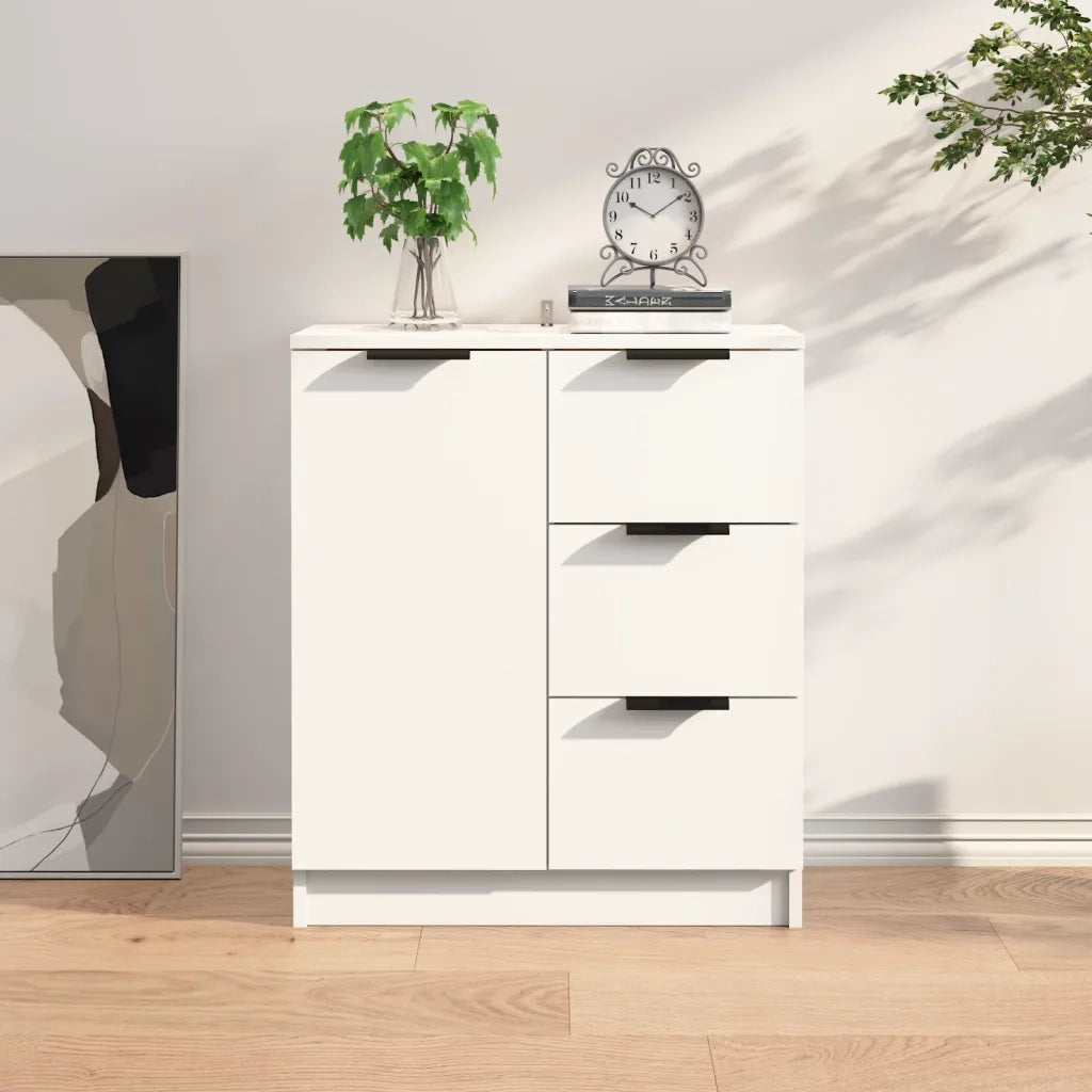 Credenza | Madia | Buffet da pranzo | Armadio da pranzo Bianca 60x30x70 cm in Legno Multistrato