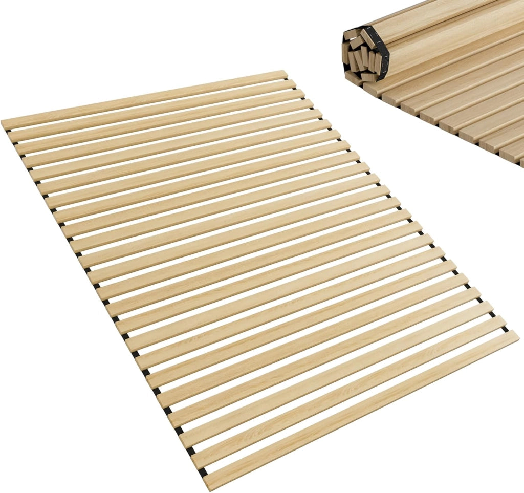 Rete a doghe 160 x 200 cm, con 23 listelli, rete a doghe in abete cinese, telaio a doghe con elastico nero, adatta per tutti i materassi, portata fino a circa 300 kg