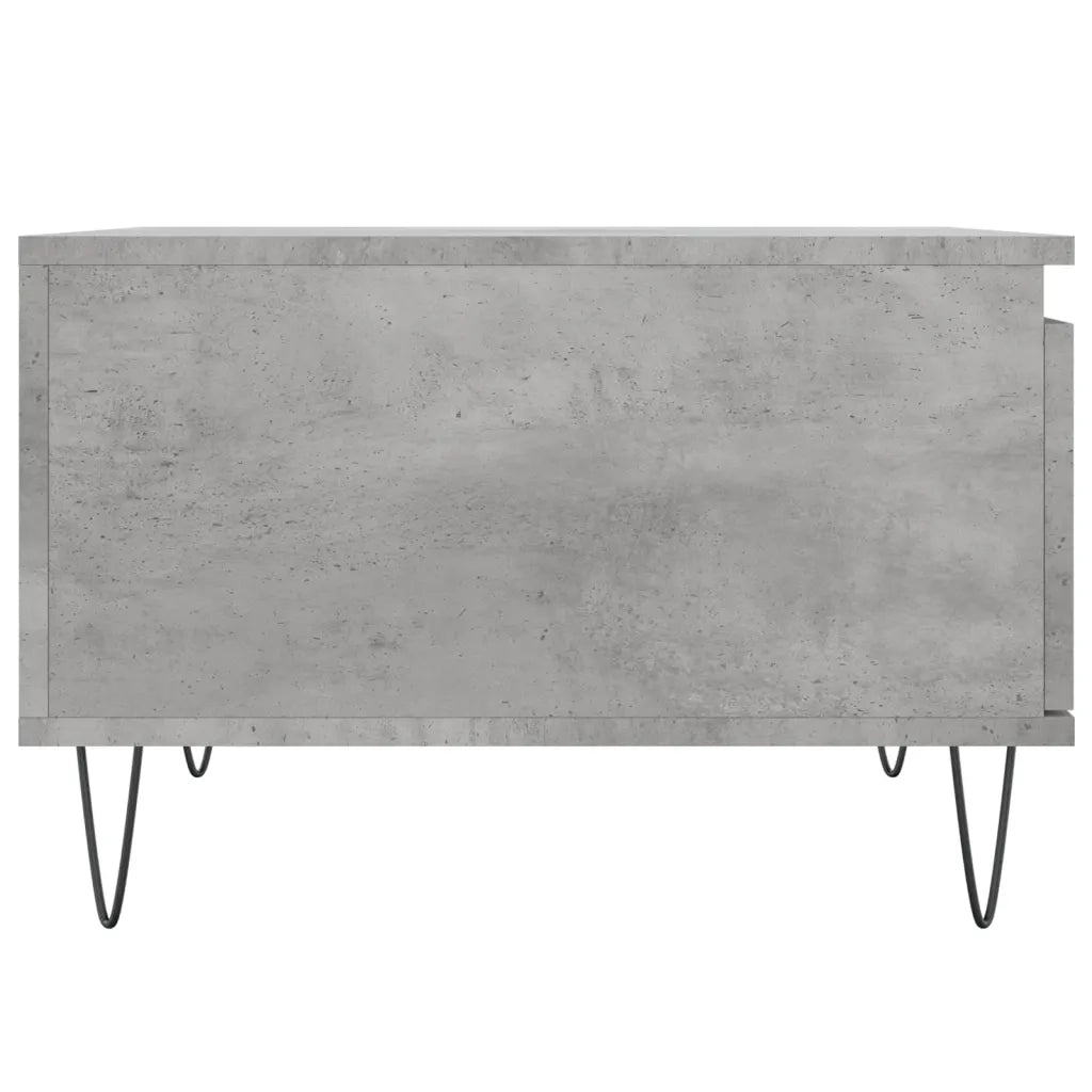 Tavolino Salotto Grigio Cemento 55x55x36,5 cm Legno Multistrato 830760