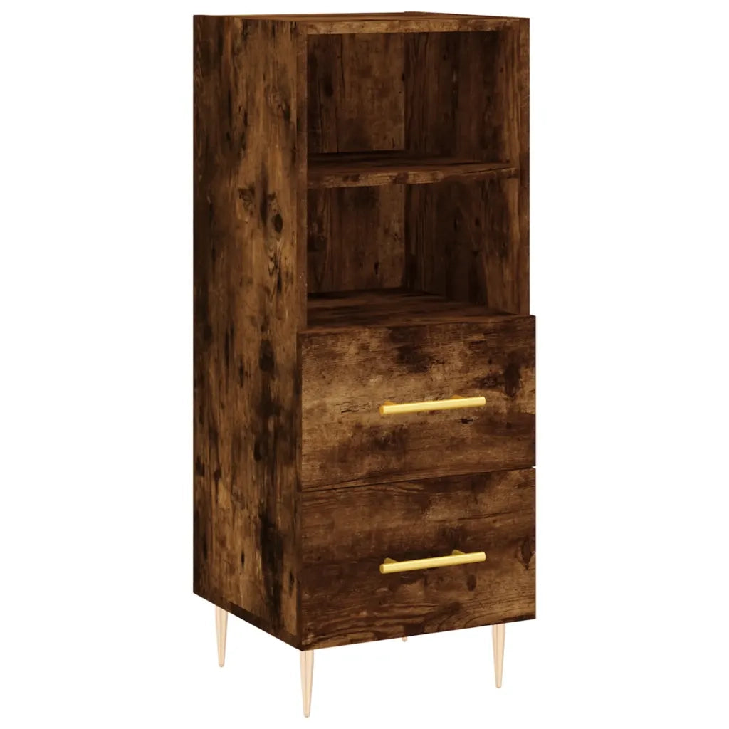 Credenza Rovere Fumo 34,5x34x180 cm in Legno Multistrato 3199294