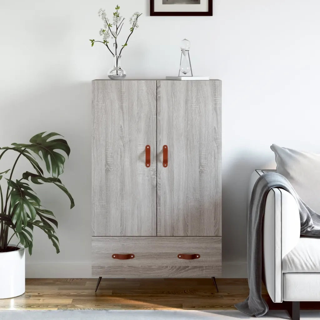 Credenza-Buffet-Armadio da cucina Grigio Sonoma 69,5x31x115 cm in Legno Multistrato 575554