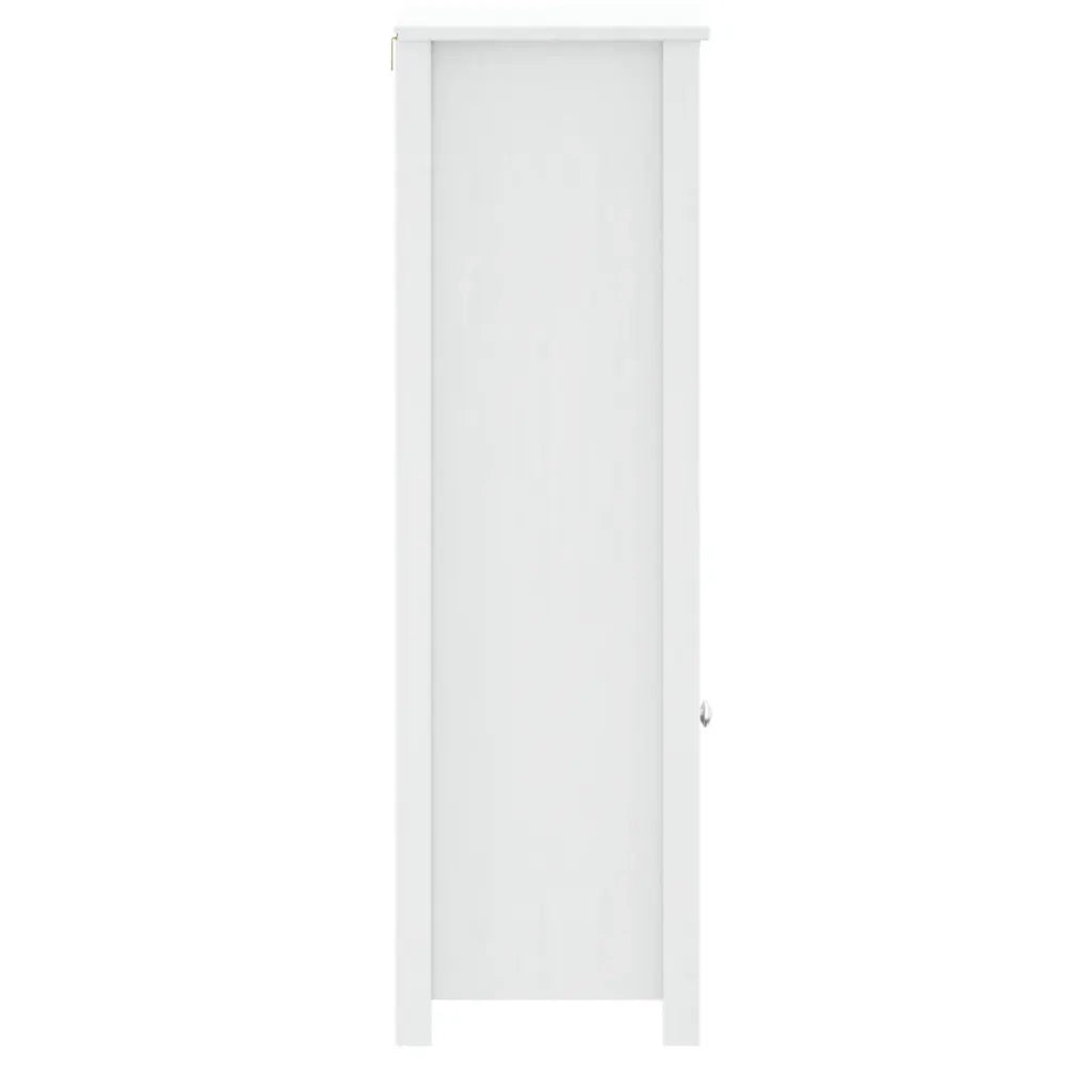 Mobile da Bagno | Armadio da bagno BERG Bianco 40x34x110 cm Legno Massello di Pino