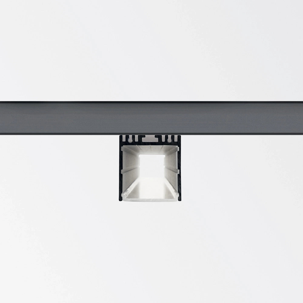 Profilo Trimless Vision Alluminio Nero 300Cm