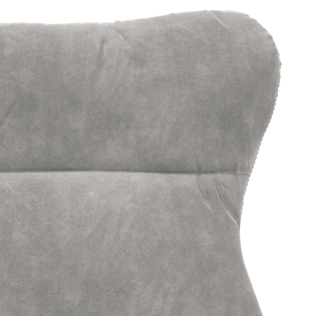 Poltrona | Sedia Relax Grigio chiaro 69 x 74 x 93 cm Velluto