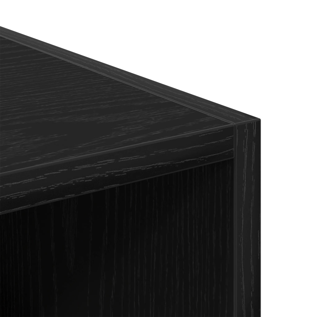 Armadio rovere nero - 30x50x200 cm, Realizzato in legno ingegnerizzato