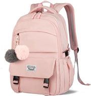 Borsa da Spalla Heroica per Ragazzi e Ragazze Grande, Impermeabile con Tasca per Laptop 15,6 Pollici, Borsa Leggera per Scuola e Viaggio, Antifurto, Rosa