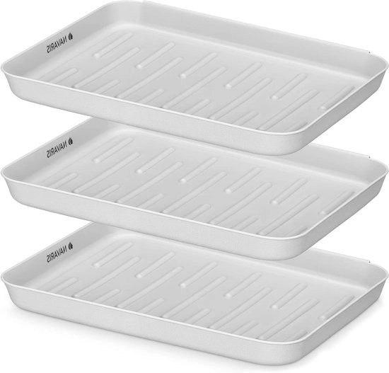 Tray per scarpe - Scatole per stivali - 3 pezzi - Grigio