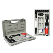 Trade Shop - Cricchetto Ad Aria Compressa Chiave Reversibile Con 15 Accessori In Valigetta -