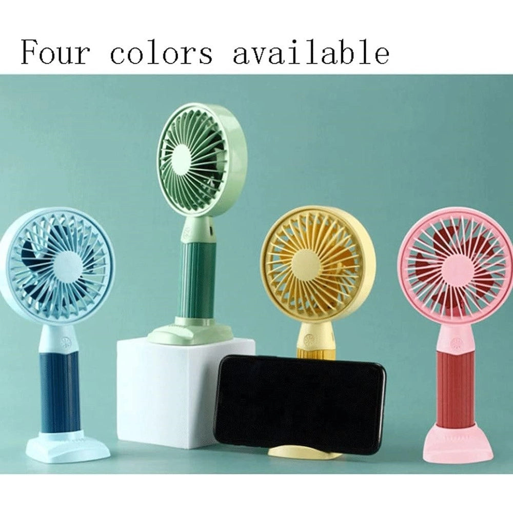 Trade Shop - Mini Ventilatore Usb 3 Velocità Regolabile Portatile Piccola Tascabile Viaggi Ufficio -