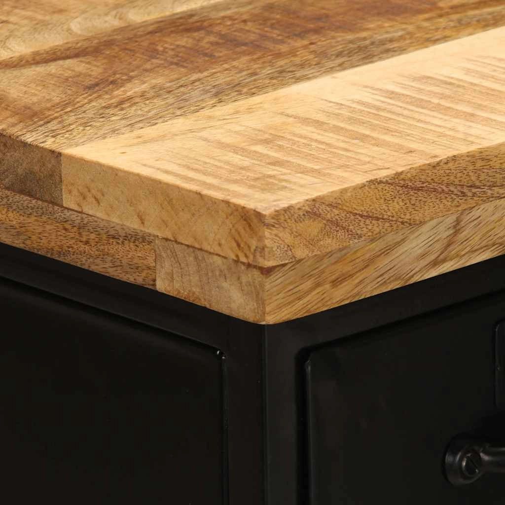 Credenza buffet cassettiera mobile contenitore organizer cucina soggiorno soggiorno 55 x 30 x 71 cm legno massello di mango marrone 02_0029586