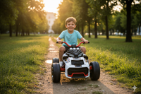 Mini Quad Elettrico per Bambini 3 Ruote 12V ATV 3.0 Bianco