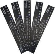 Termometro autoadesivo 5 pezzi - Display LCD temperatura - per birra/vino - facile da attaccare - misurazione temperatura precisa - striscia termometro