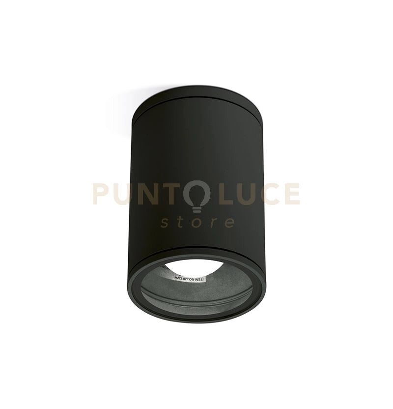 GES1000- PLAFONIERA ALLUMINIO GRIGIO ANTRACITE 1 LUCE ATTACCO E27 IP65