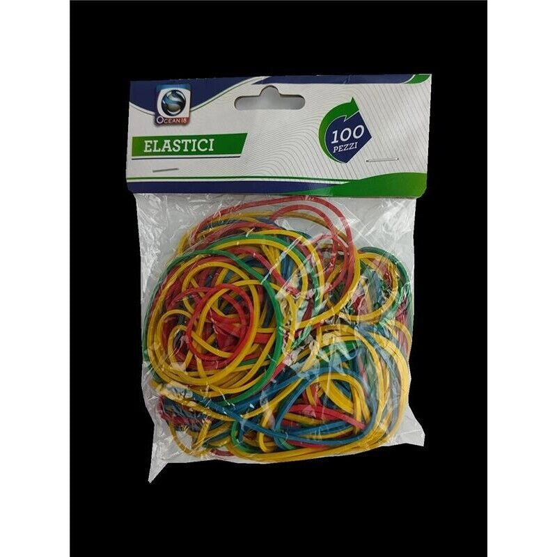 ELASTICI IN CONFEZIONE DA 100 PEZZI DI MISURA ASSORTITA